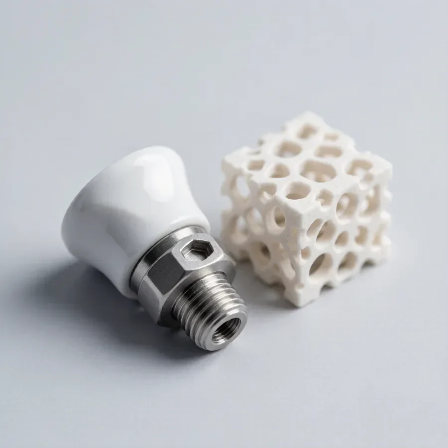 3D printed ceramic honeycomb filter element with precise hexagonal micro channels